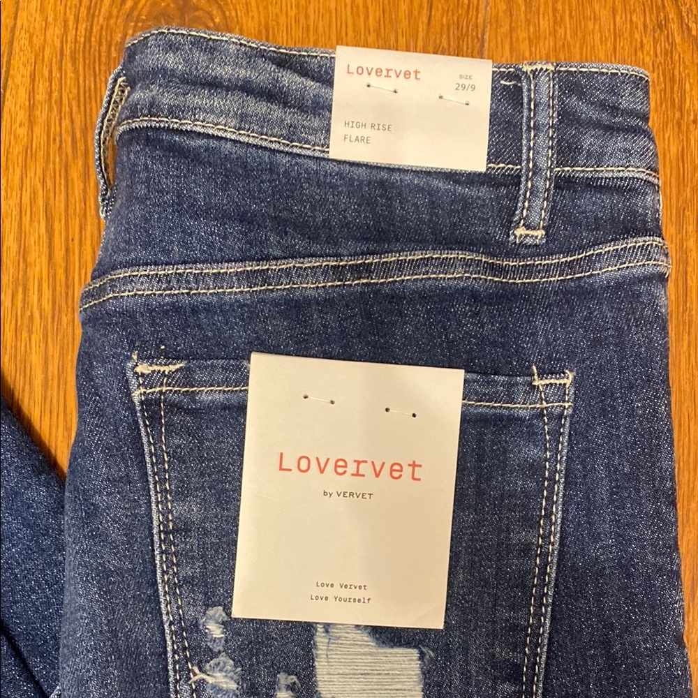Women's Blue High Rise Flare Jeans
